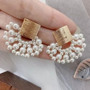 Simulated Pearl Stud Earrings